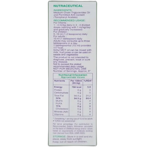 simyl mct oil 100 ml